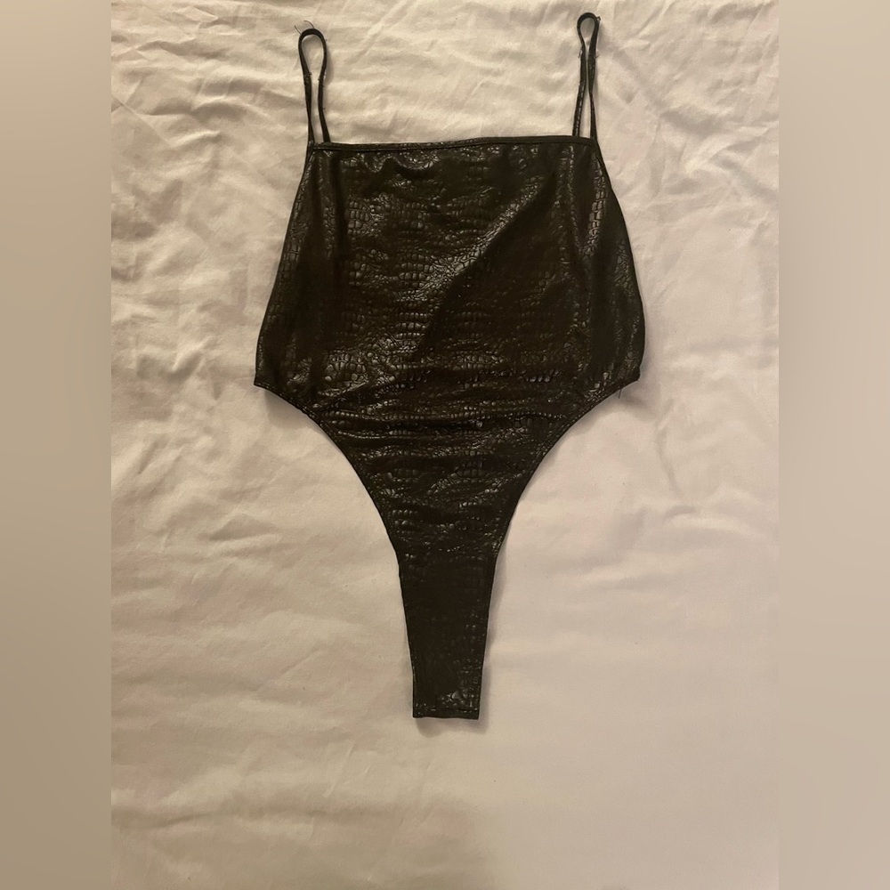 Snakeskin Print Bodysuit - Motel Rocks